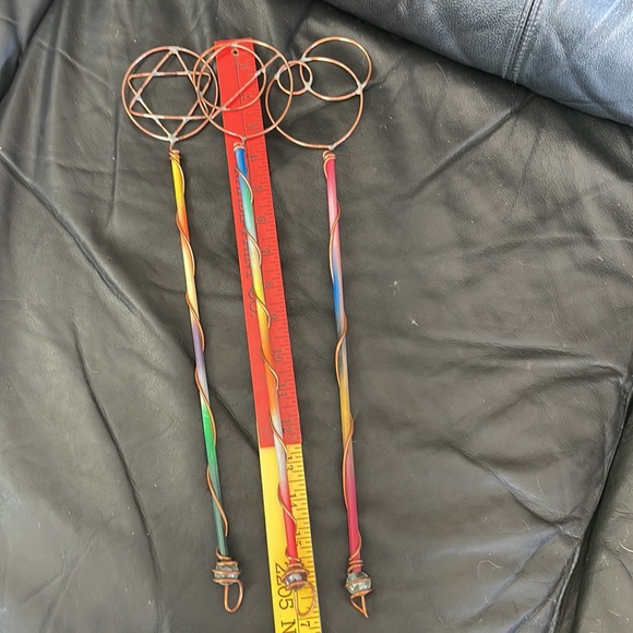 Hand Crafted Copper Bubble Wands Set of 3 - Picture 2 of 6